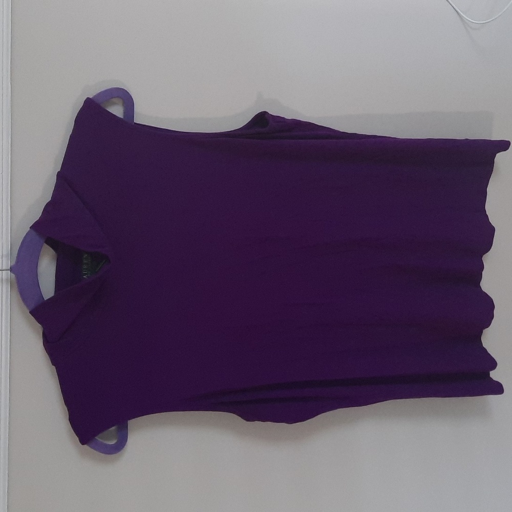 Royal purple professional sleeveless top by Lauren